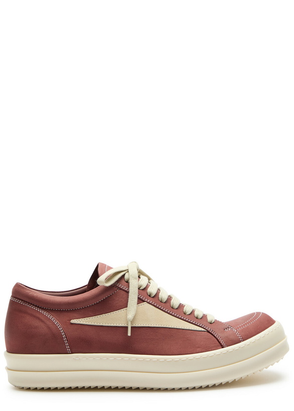 Photo: Rick Owens Suede and Leather Sneakers Plum