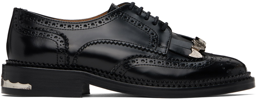 Toga Pulla Black Fringed Oxfords Toga Pulla