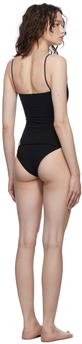 Black Pierced Orbit cutout swimsuit, Christopher Esber