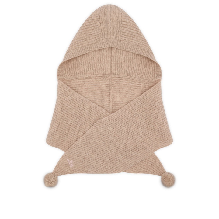 Photo: Damson Madder Women's Tie Front Hood in Oatmeal 