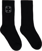VETEMENTS Black Biker Cross Socks