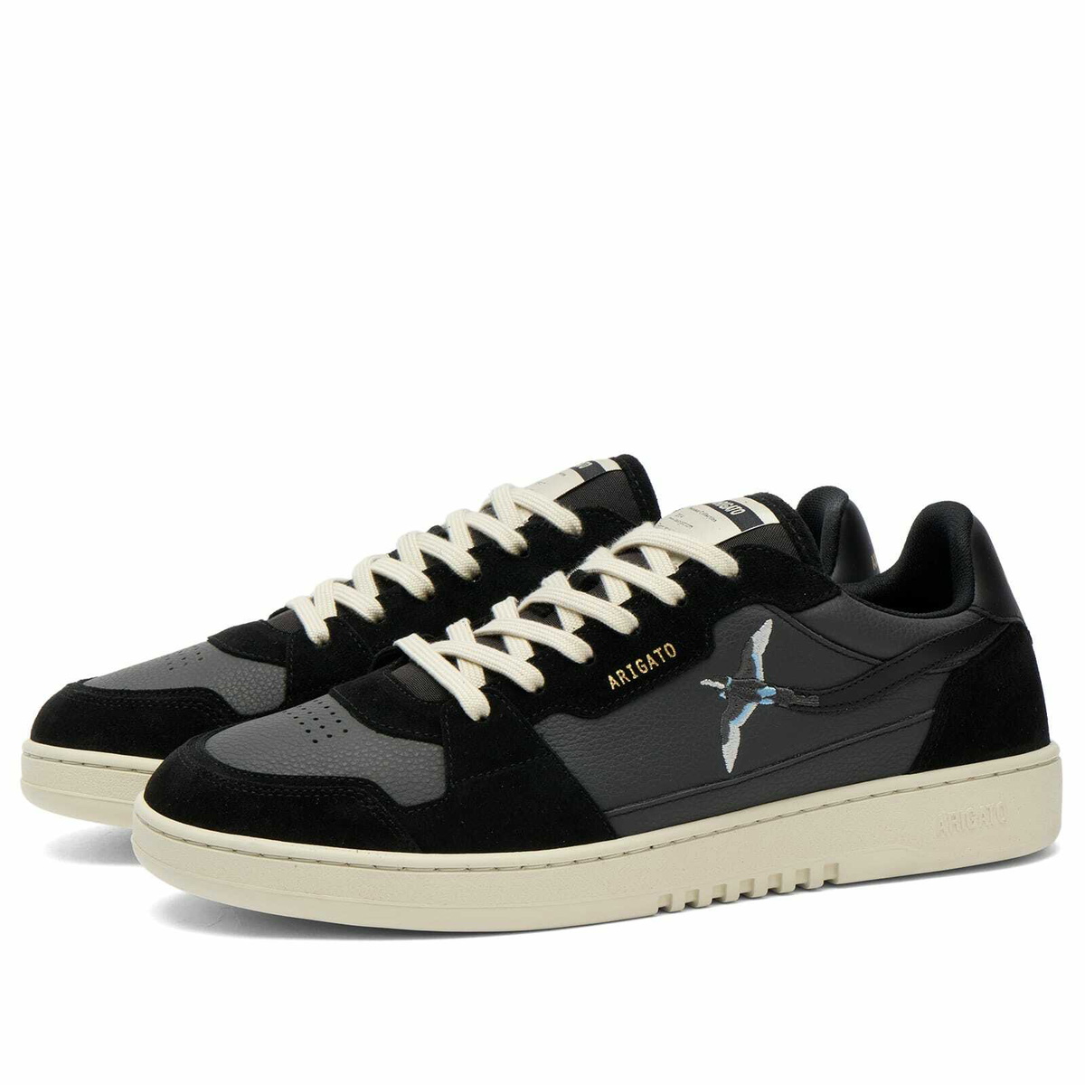 Axel Arigato Men's Dice Lo Bee Bird Sneaker in Black/Off Black