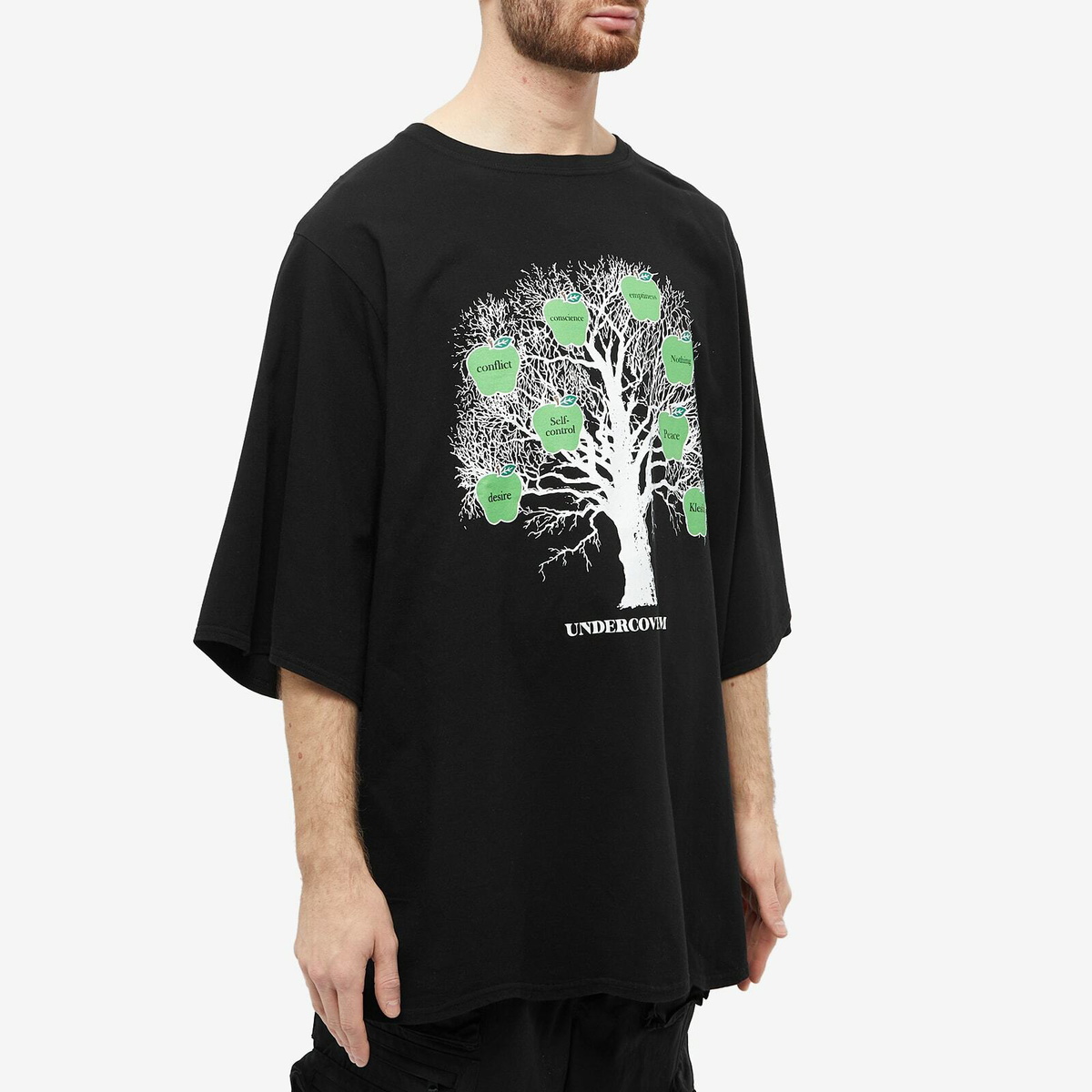 Undercoverism Men's Apple Tree T-Shirt in Black Undercoverism