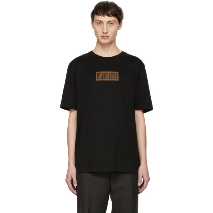 Photo: Fendi Black Forever Fendi Patch T-Shirt