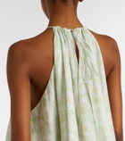 Stella McCartney Floral halterneck cotton poplin minidress