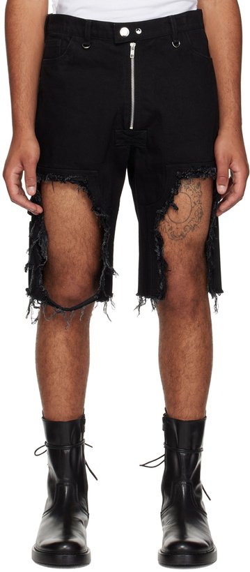 Photo: Parnell Mooney Black Frayed Shorts