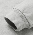 Jeanerica - Fleece-Back Mélange Organic Cotton-Jersey Half-Zip Sweatshirt - Gray