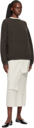 Lauren Manoogian Off-White Raw Layer Maxi Skirt