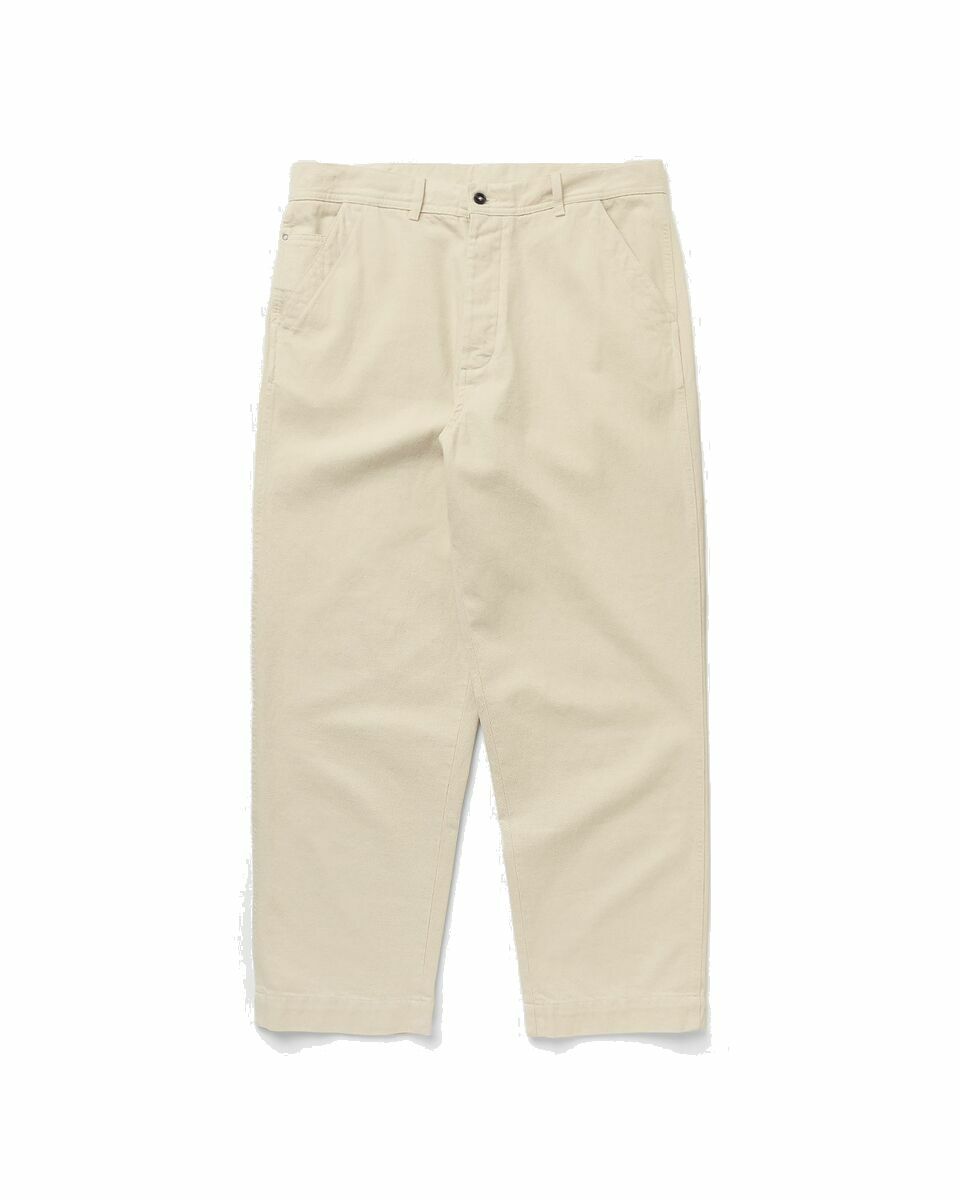 Photo: Officine Générale Preston Pants Raw Org Rec Cotton Beige - Mens - Casual Pants