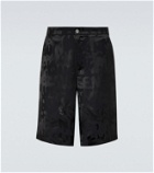 Alexander McQueen Satin jacquard shorts