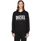 Diesel Black S-Division-Logo Hoodie