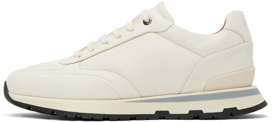 Boss White Leather Trainer Low Sneakers BOSS