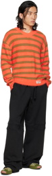 Andersson Bell Orange & Brown Stripe Sweater
