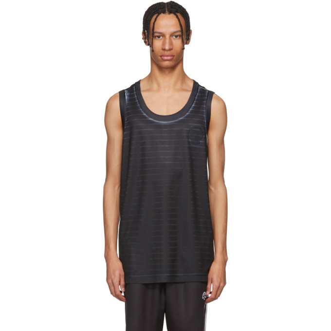 Fancy twinkle Portico adidas Originals by Alexander Wang Black and White Basketball Jersey Tank  Top adidas Originals by Alexander Wang