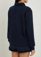 Citizens OF Humanity Vintage Jersey Polo Sweatshirt Navy