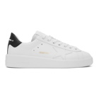 Golden Goose White and Black Superstar Sneakers