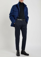 Tom Ford Tapered-leg Cotton Trousers Navy