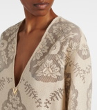 Valentino VGold floral cotton-blend tunic