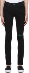 Ksubi Black Van Winkle Neon Jeans