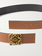 Loewe - 4cm Anagram Reversible Leather Belt - Brown