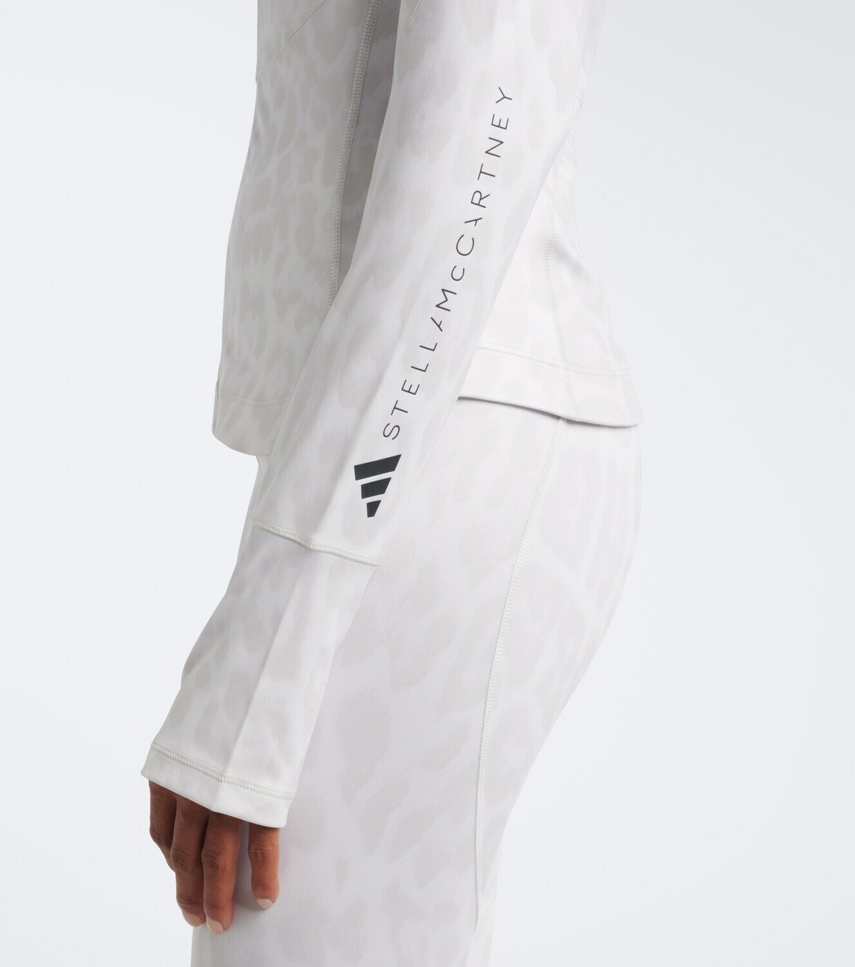 Adidas by Stella McCartney Logo leopard-print jacket