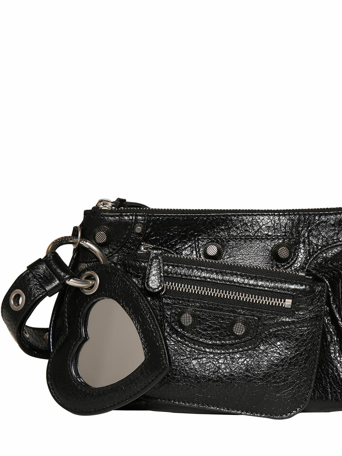 BALENCIAGA Mini Le Cagole Leather Clutch Balenciaga