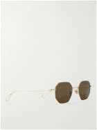 AHLEM - Trocadero Hexagonal-Frame Gold-Tone Sunglasses