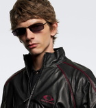 Balenciaga Logo rectangular sunglasses