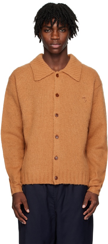 Photo: Acne Studios Brown Embroidered Cardigan