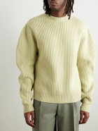 Jil Sander - Ribbed Boiled-Wool Sweater - Green