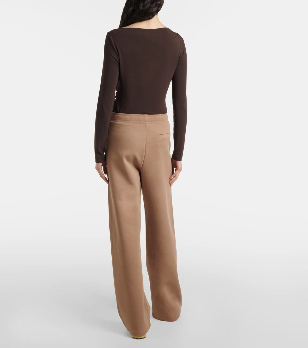 'S Max Mara Bali cotton-blend jersey wide-leg sweatpants