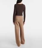 'S Max Mara Bali cotton-blend jersey wide-leg sweatpants