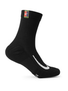 NIKE TENNIS - NikeCourt Multiplier Cushioned Dri-FIT Tennis Socks - Black