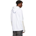 Moncler White Logo Hoodie