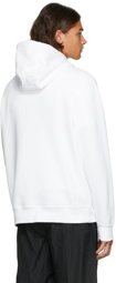 Nike White & Black Fleece Sportswear Club Hoodie