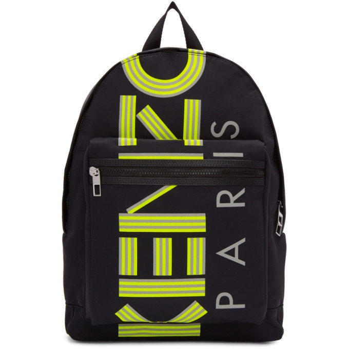 Photo: Kenzo Black Large Reflective Logo Backpack