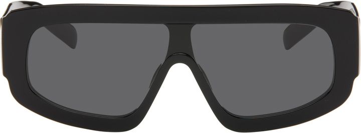 Photo: Prada Eyewear Black Shield Sunglasses