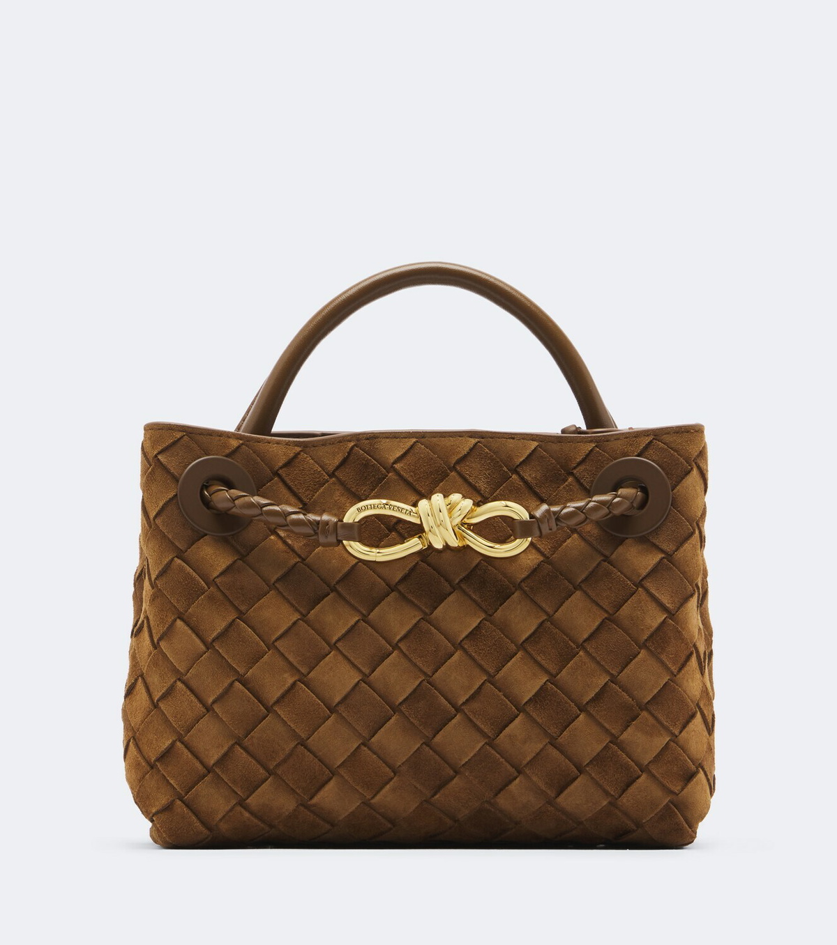 Bottega Veneta Andiamo Mini suede top-handle bag