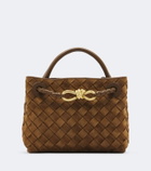 Bottega Veneta Andiamo Mini suede top-handle bag