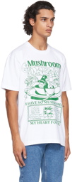 Online Ceramics White 'Mushroom' T-Shirt