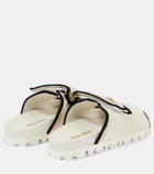 Miu Miu Logo crochet sandals