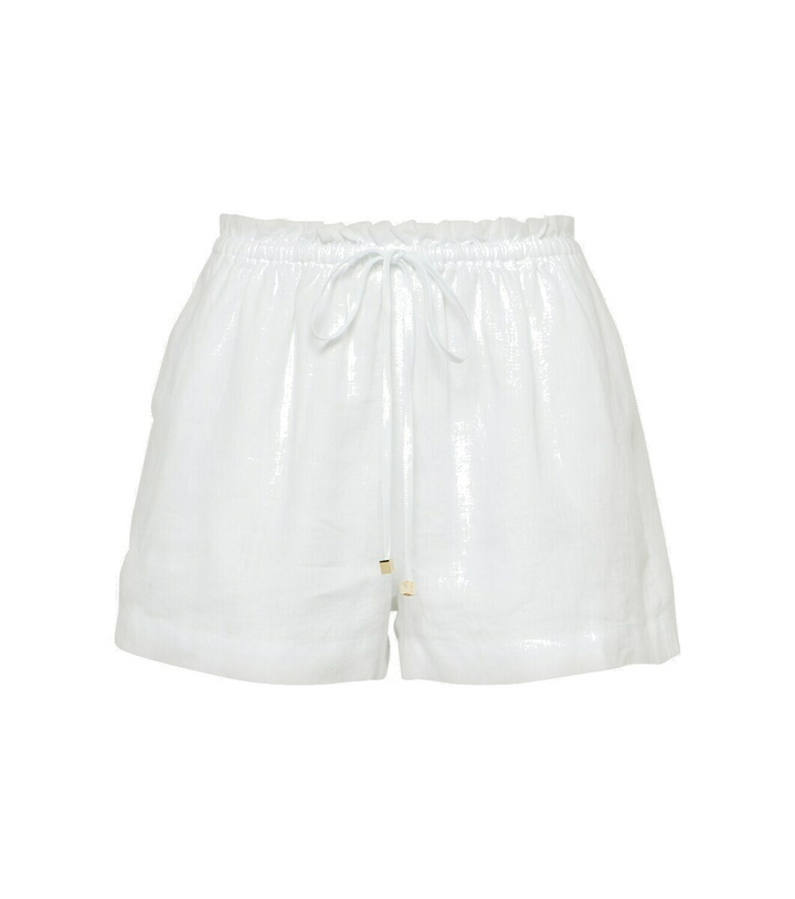 Photo: Heidi Klein White Bay linen shorts