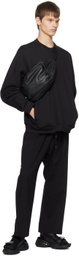 ATTACHMENT Black Pocket Sweatshirt