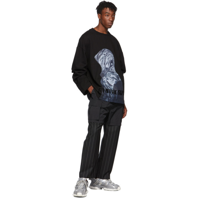 Juun.J Black Synthesize Sweatshirt Juun.J