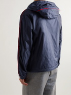 Moncler - Hattab Logo-Appliquéd Shell Hooded Jacket - Blue