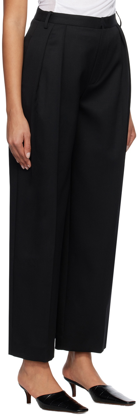 Subtle Le Nguyen Black Pleated Trousers