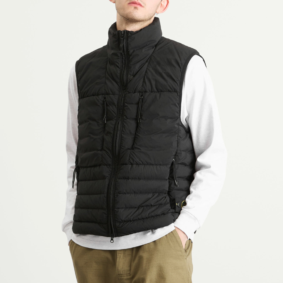 Stone Island Men's Seamless Tunnel Nylon Down-TC Light Vest in