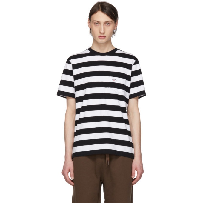 Photo: Noah NYC Black and White Stripe Pocket T-Shirt