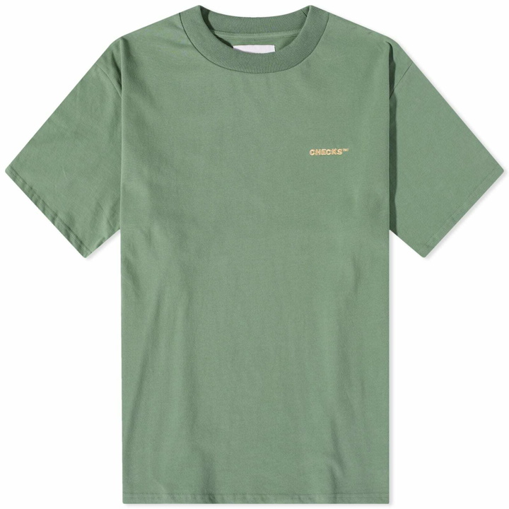 Photo: Checks Downtown Men's Classic T-Shirt in Lovat Green