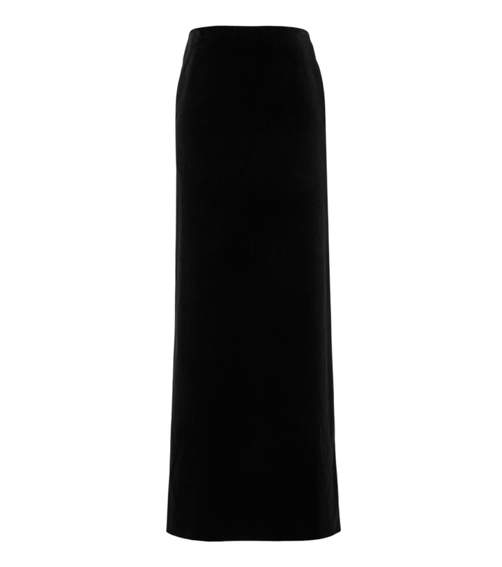Photo: The Row Lew cotton velvet maxi skirt
